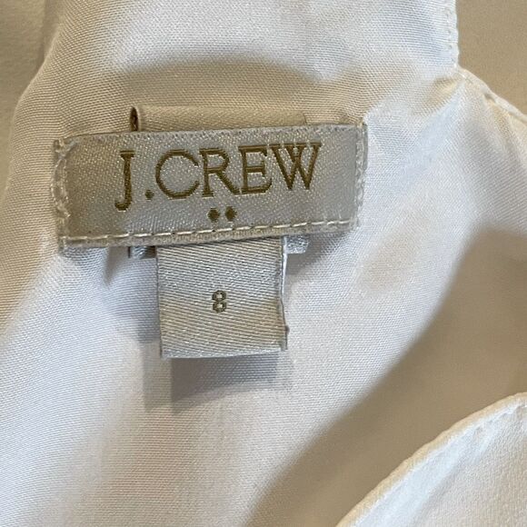 New! Beautiful, J. Crew, Strappy, Flowing, Off-White, Lined Tank. Size 8. - Picture 3 of 4